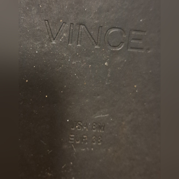 EUC Vince Tabitha Black Leather Asymetric Neutral Casual Slide Sandal Shoe SZ 8M - Picture 8 of 8